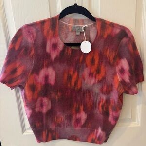 J. Crew Women's Brushed Cashmere Short Sleeve Sweater